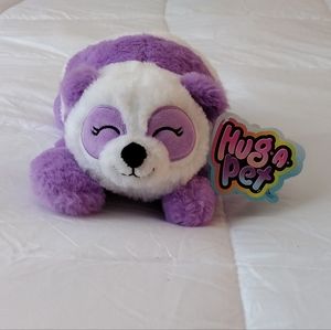 Kellytoy Russ Hug-A-Pet Panda Plush Stuffed Animal Purple & White NWT